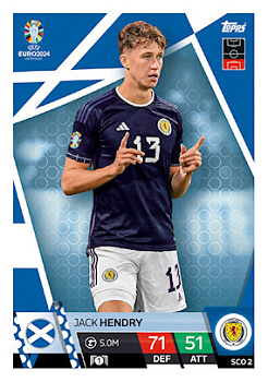 Jack Hendry Scotland Topps Match Attax EURO 2024 #SCO2